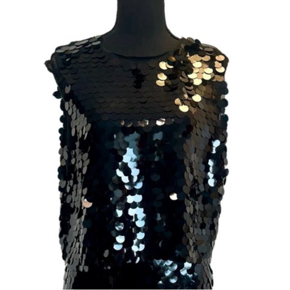 Rachel Zoe Black Sequin Women's Top